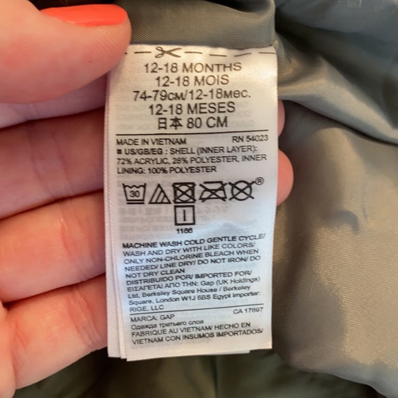 Baby Gap 3 in 1 Faux Fur Hooded Parka - NWOT - Picture 11 of 13